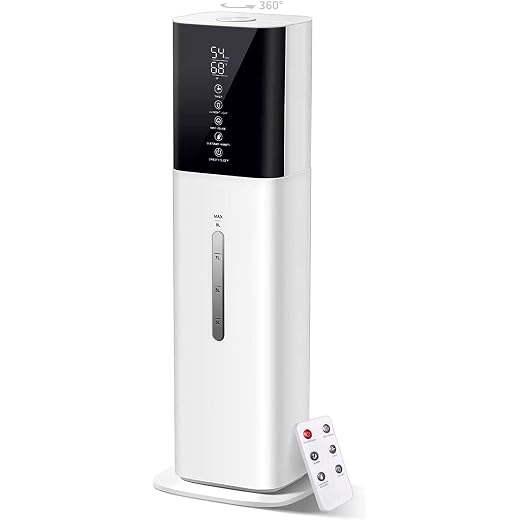 2.11Gal Ultrasonic Cool Mist Humidifier with Timer and Humidistat for Large Rooms - Home, Bedroom, Baby, Adults, Plants