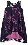 Bonnie Jean Girls' Little Sleeveless A-line Trapeze Party Dress, Navy, 6X