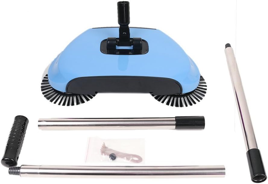 Automatic Hand push broom sweeper with rotating brushes broom Without Electricity Vacuum Cleaners Sweeping Machine 360 Rotary