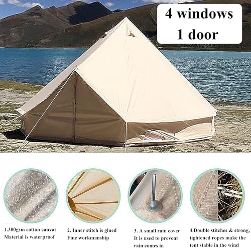 Carpa de Camping para 8-10 Personas 4 Estaciones Oxford Impermeable miniatura 5