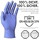 Einweghandschuhe 100 Stück | L | Nitrilhandschuhe Blau | Puderfreie, latexfreie Einmalhandschuhe | Reißfest & feinfühlig | EN 455 & EN 374 | Gr. XS, S, M, L, XL