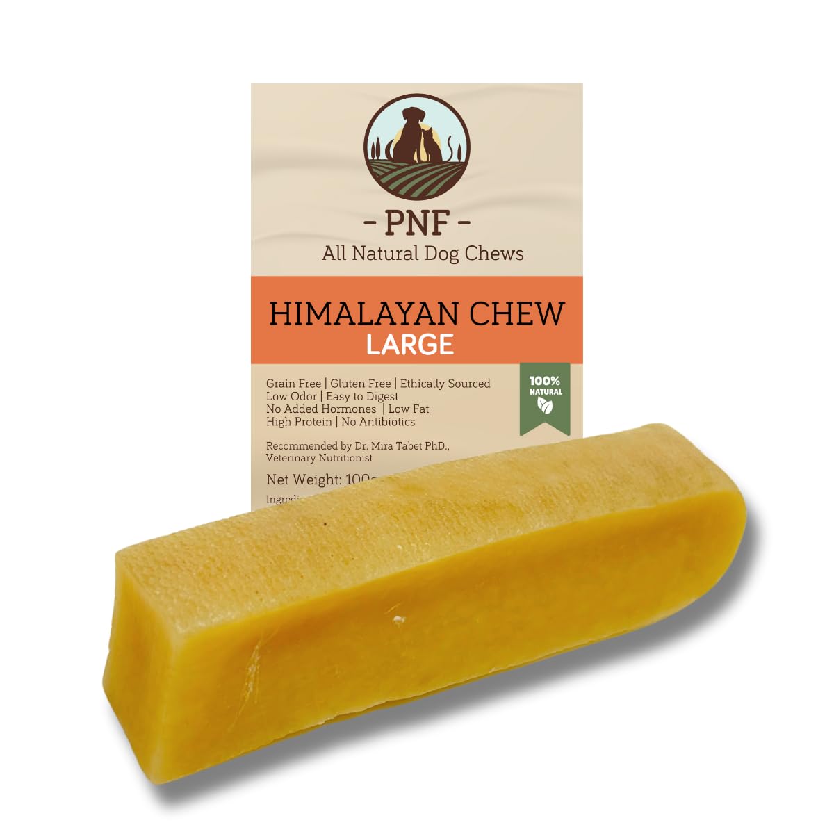 Himalayan Dog Chews, 100% Natural, Long Lasting, Gluten Free, Healthy & Safe Dog Treats, Lactose & Grain Free, Protein Rich (Large) - Ideal for medium to large breeds
