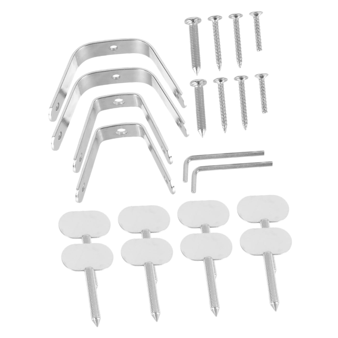 MAGICLULU 2 Sets Spanish Ham Rack Ham Fixer Steel Ham Holder Ham Fixing Stand Smithfield Ham Italian Ham Rack Parts Hotel Ham Holder Prosciutto Pre Sliced Ham Hams Stainless Steel Silver