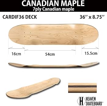 Amazon | HEAVEN SKATEBOARD カーディフ36 スケボーデッキ36インチ