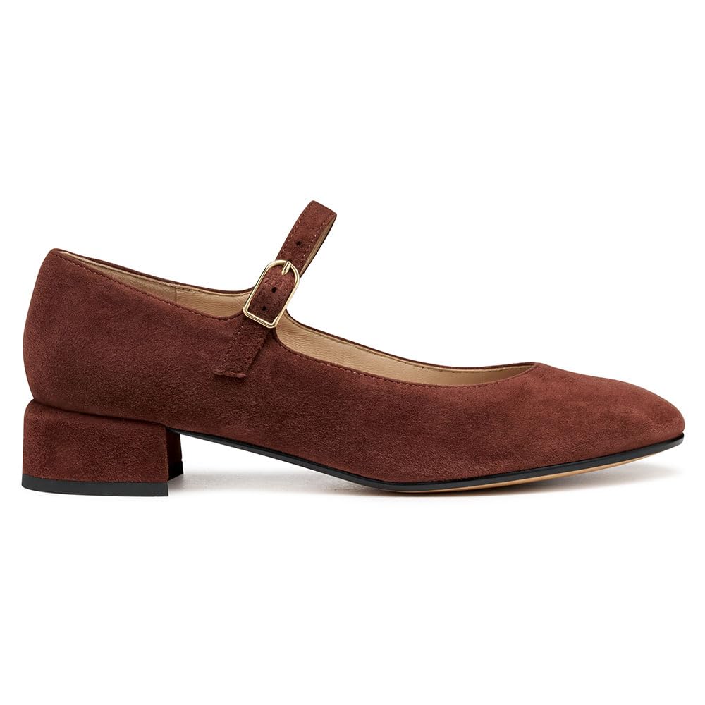 Geox Women's D Floretia Mary Jane Flat, red, 3.5 UK