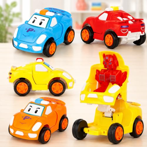 Image of Zest 4 Toyz Friction Powered Cartoon Cars Car Toy Push and Go Car Vehicles Toys, Cartoon Cars for Toddlers Kids| Crawling Vehicle Toy for Kids Pack of 5