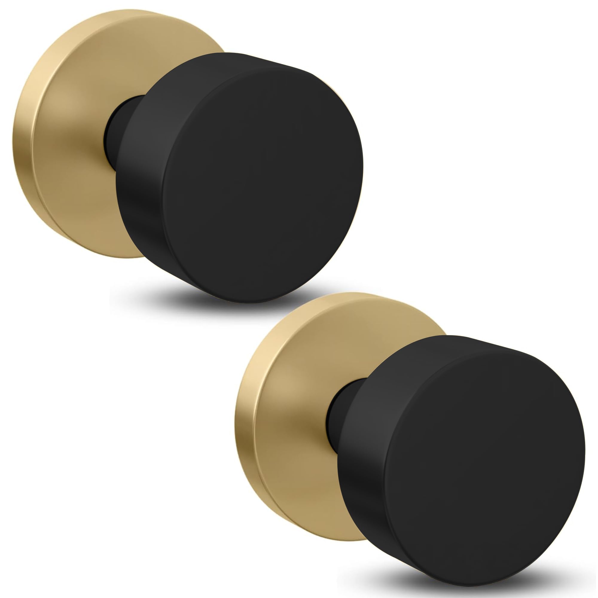 Matte Black Dummy Door Knobs - 2 Pack -10