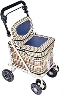 The Backrest Seat Shopper Trolley (Light Tartan)