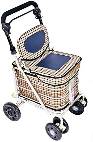The Backrest Seat Shopper Trolley (Light Tartan)