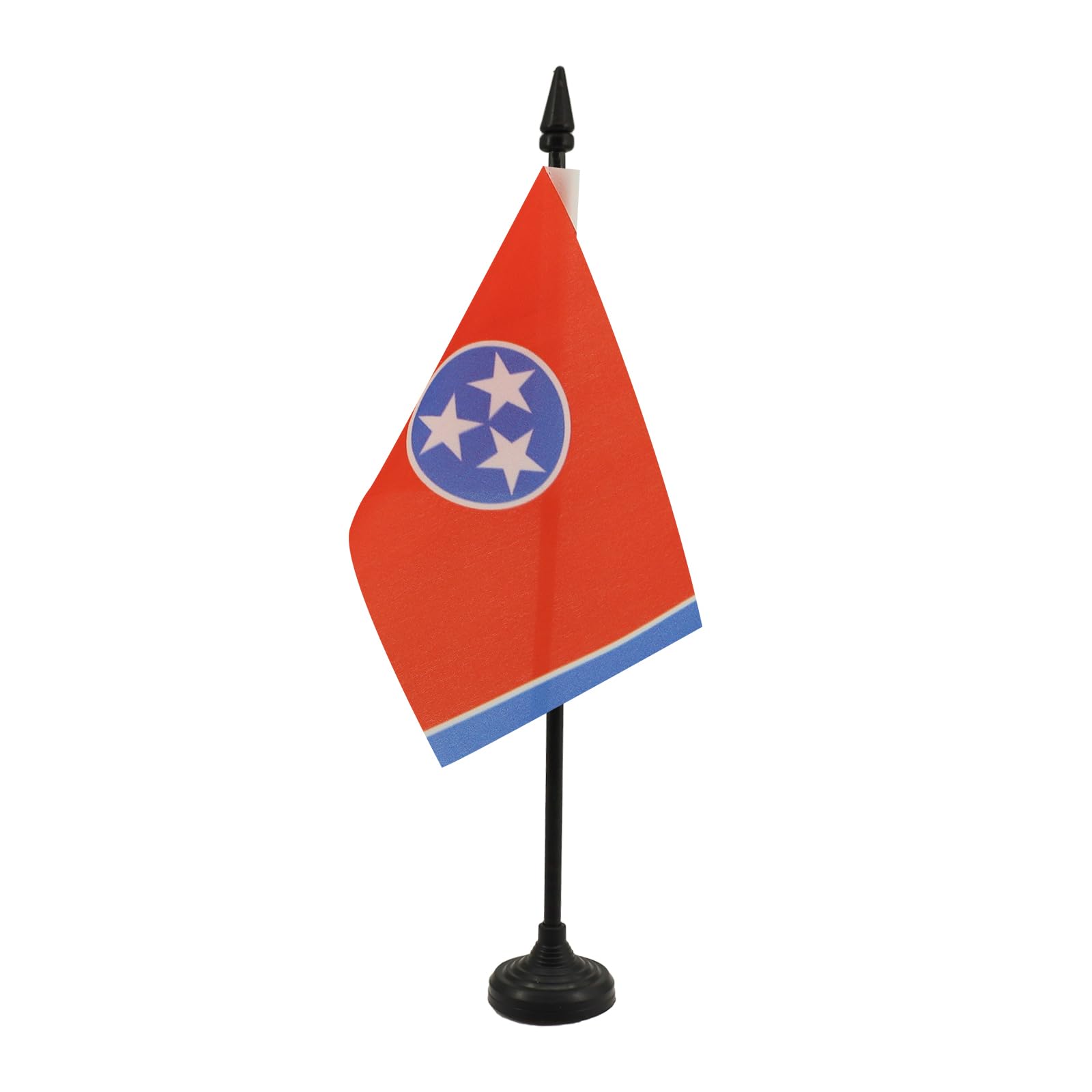 AZ FLAG, Tennessee Table Flag 4'' x 6'', US state of Tennessee Office Mini Banner 100% Polyester 15 x 10 cm
