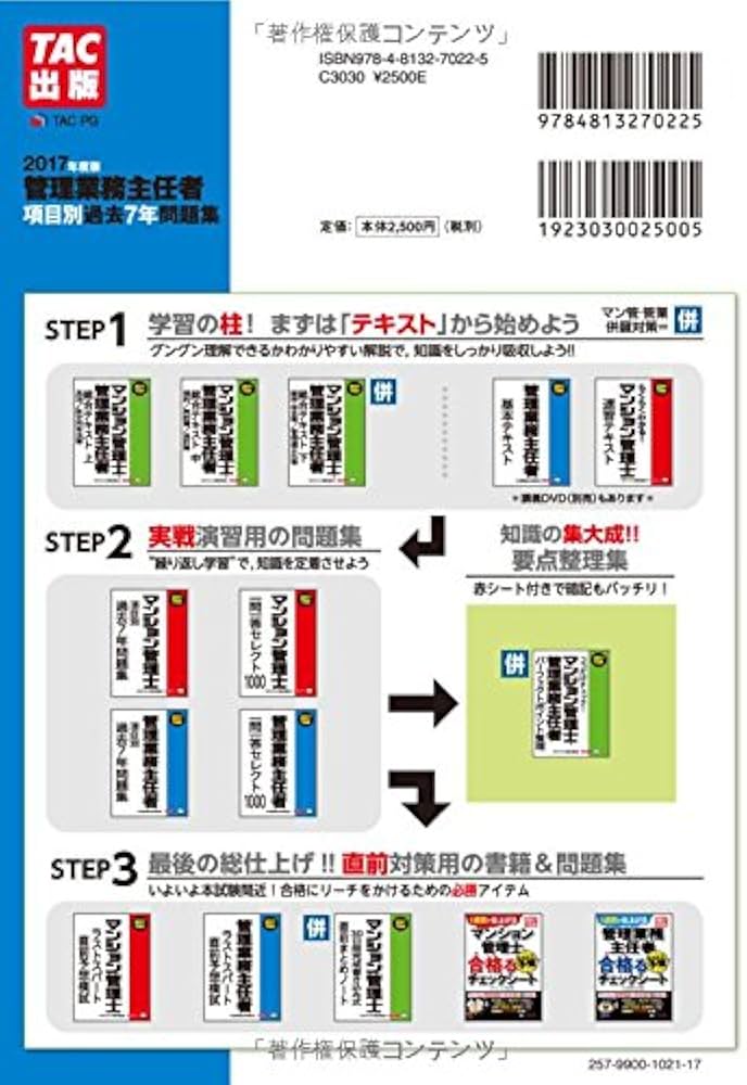 管理業務主任者 項目別過去7年問題集 2014年度 管理業務主任者 項目別過去7年問題集 2014年度
