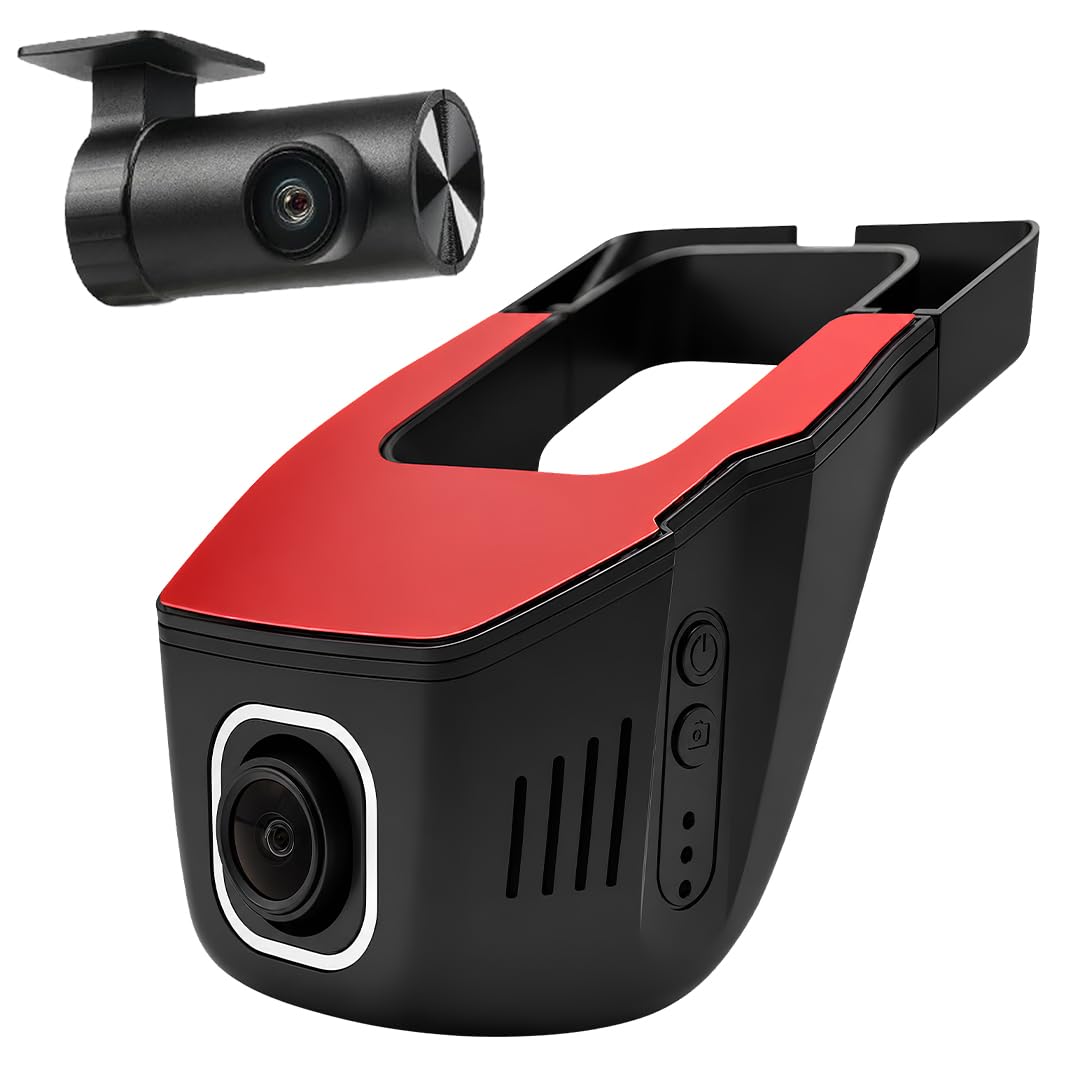 PRONOD WiFi Hidden Dashcam for Cars | 2K Front & 1K Rear Dual Camera | Night Vision | 24H Parking Mode | G-Sensor | Loop Recording | App Control-image-15