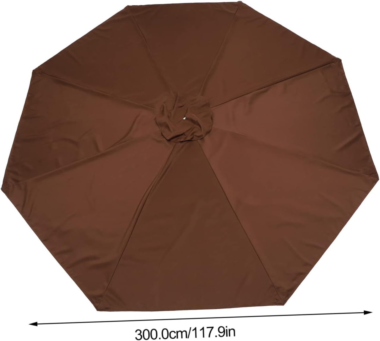 Patio Umbrella Canopy Replacement Rainproof Canopy for Outdoor Umbrella Stylish Rib Design Easy Install Storage for Shade and Shelter