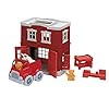 51rzegflwyl - Green Toys Fire Station Playset - 8 Piece Pretend Play, Motor Skills, Language & Communication Kids Role Play Toy. No BPA, phthalates, PVC. Dishwasher Safe, Recycled Plastic, Made in USA.