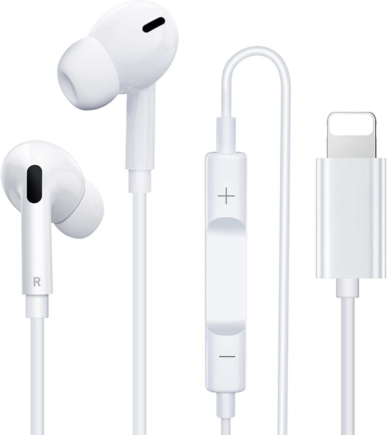iPhone イヤホン有線 [MFi正規認証品] 有線 イヤフォン純正 HIFI透明な音質 重低音 マイク付き 通話対応 音量調整 ヘッドホン コンパクト iPhone13/12/11/SE/X/XS/XR/XS Max/8/8P/7/7P/iPad/iPod対応 (L-G3-MAO)