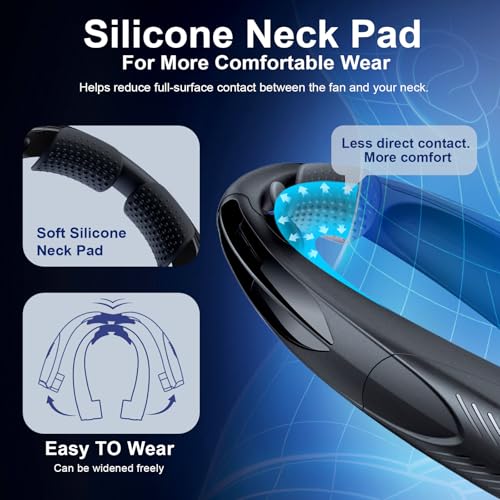Portable Neck Fan with Reading Light - image 5
