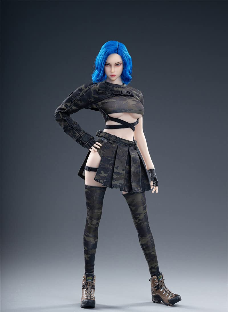 Amazon | 1/6素体服 迷彩柄のフィールドウェア 武装少女シリーズ服