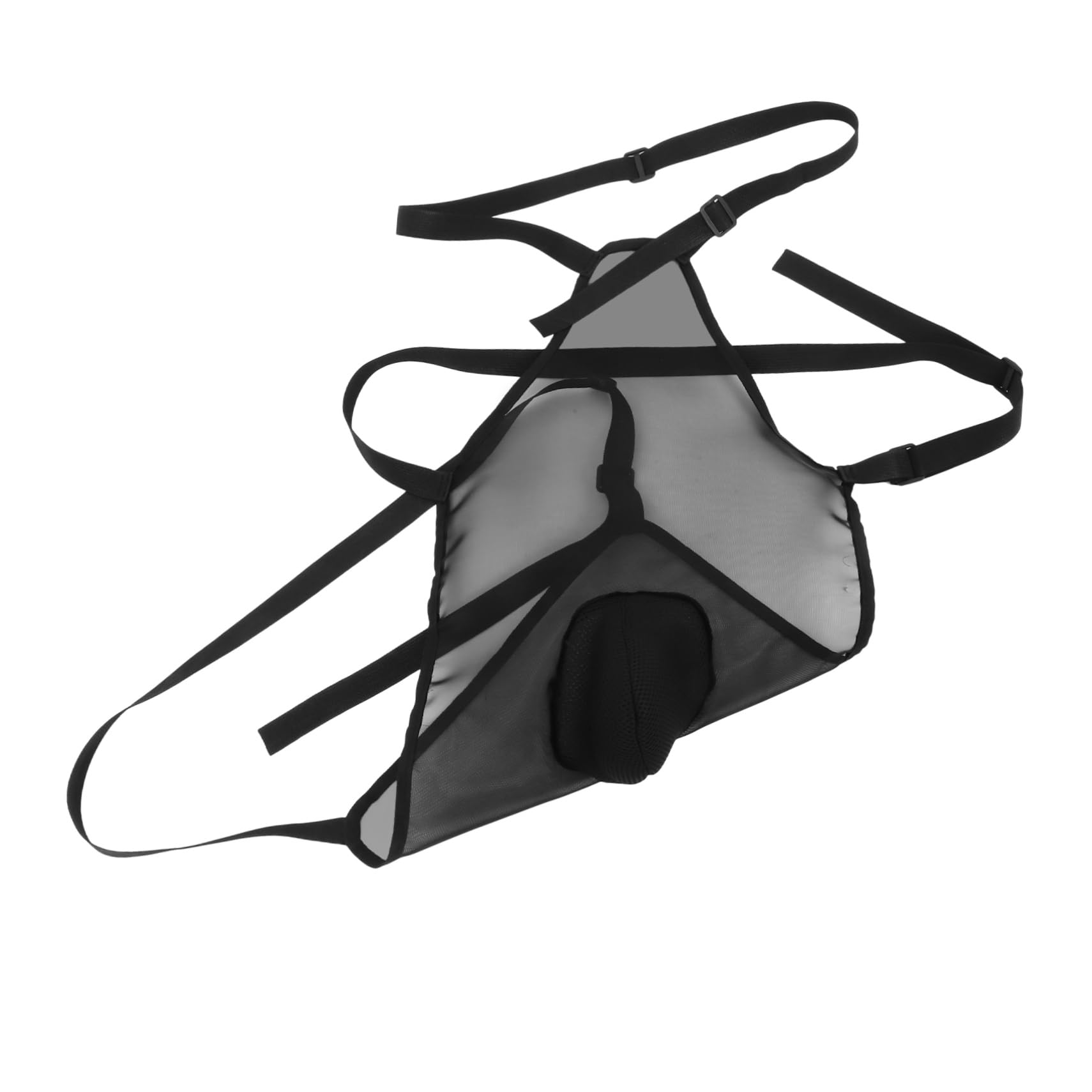 Toyvian Tablier de Contrôle Reproduction pour Moutons et Chèvres en Tissu Mesh Respirant avec Sangle Réglable Noir pour Éleveurs de Bétail