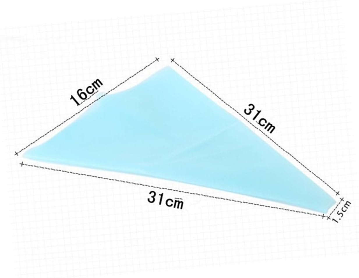 Small Reusable Blue Decorating Silicone Pastry Bags Cake