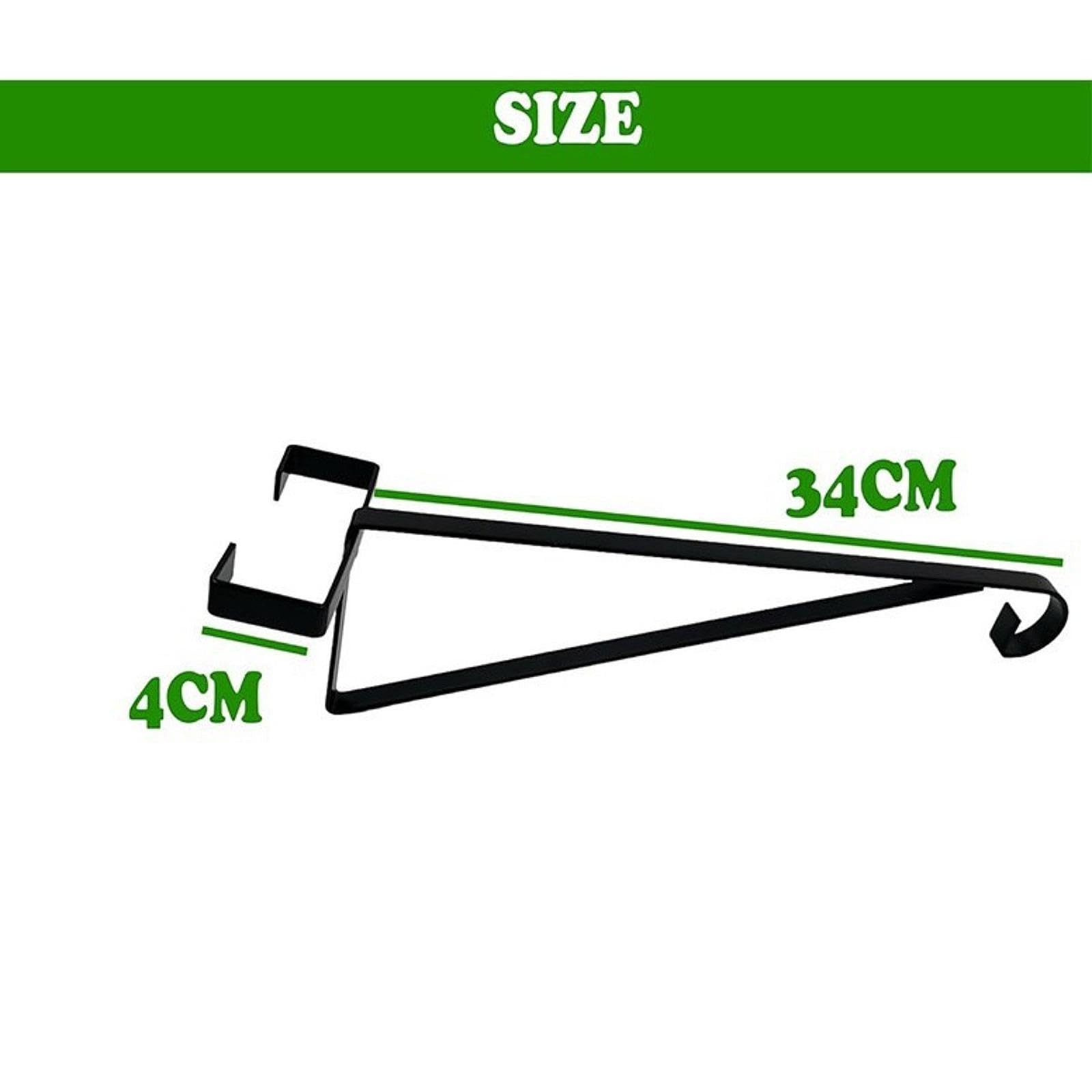 4 Soportes de Pared para Macetas, Soportes de Pared para Decoración de Jardín, Accesorios para Colgar Plantas en Macetas, Soportes Resistentes