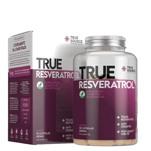 Kit 2X: Resveratrol 450mg True Source 30 Cápsulas