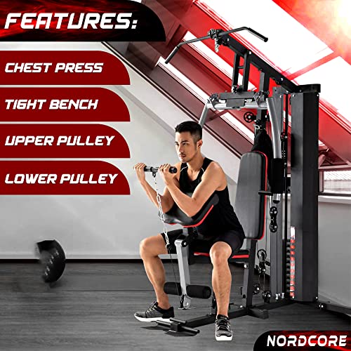 Nordcore Kraftstation - multifunktional Fitnessstation - Ganzkörpertraining Fitnessturm - Homegym – Bild 4