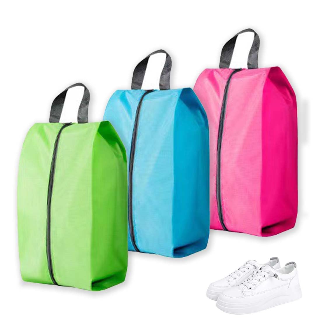 SULIUDAJI 3 Pezzi Sacchetti Per Scarpe Da Viaggio, Borsa Per Scarpe Da Viaggio,Sacchetti Scarpe Impermeabile E Antipolvere,Borsa Per Scarpe Con Cerniera Per Scarpe,Vestiti,Portatile Accessori Viaggio
