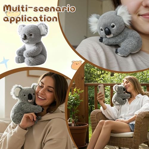 Koaly – Emotional Healing On Demand, Weicher Koala Plüschtier Spielzeug, The Koaly – Emotionale Heilung Auf Abruf, Ultra-Soft Koala Plush, Niedlich Koa-la Bär Plüschtier, Cozy Snuggles for All Ages