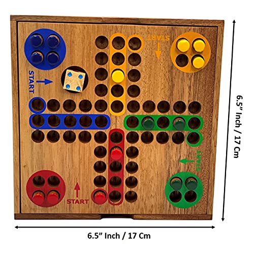 Ludo Game - Wooden Board Classic Strategy Fun Game #TOP5