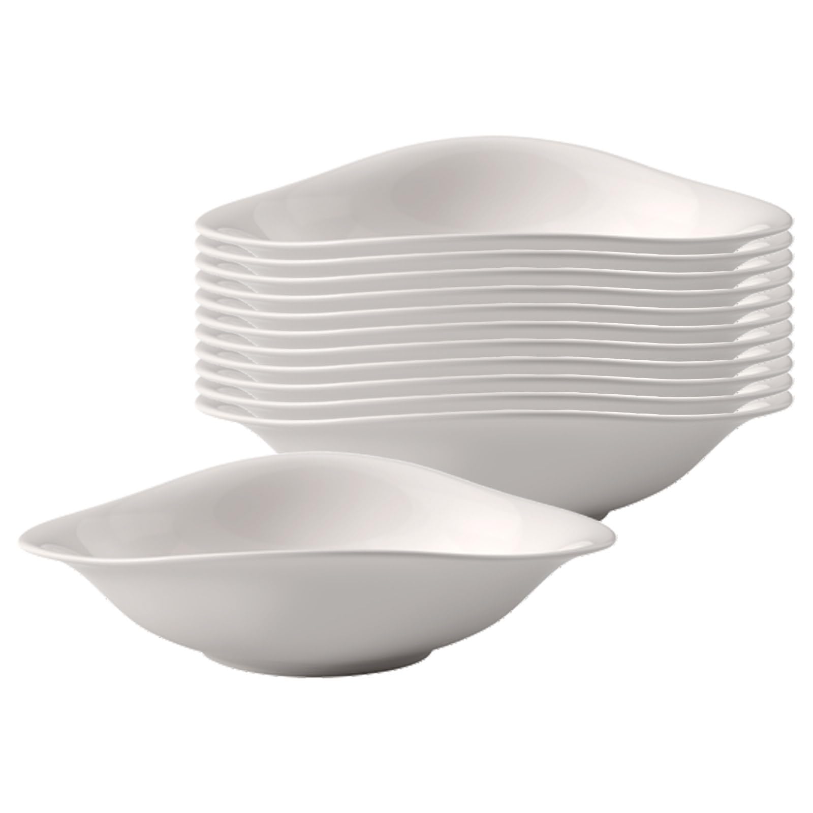 Villeroy & Boch - Vapiano Pastateller Set 12 Teilig, Pastateller Groß Tief Weiß, Nudelteller, Pastatellerset, Spaghettiteller, Suppenteller Tief, Salatteller Groß, Vapiano Teller Tief, Porzellan