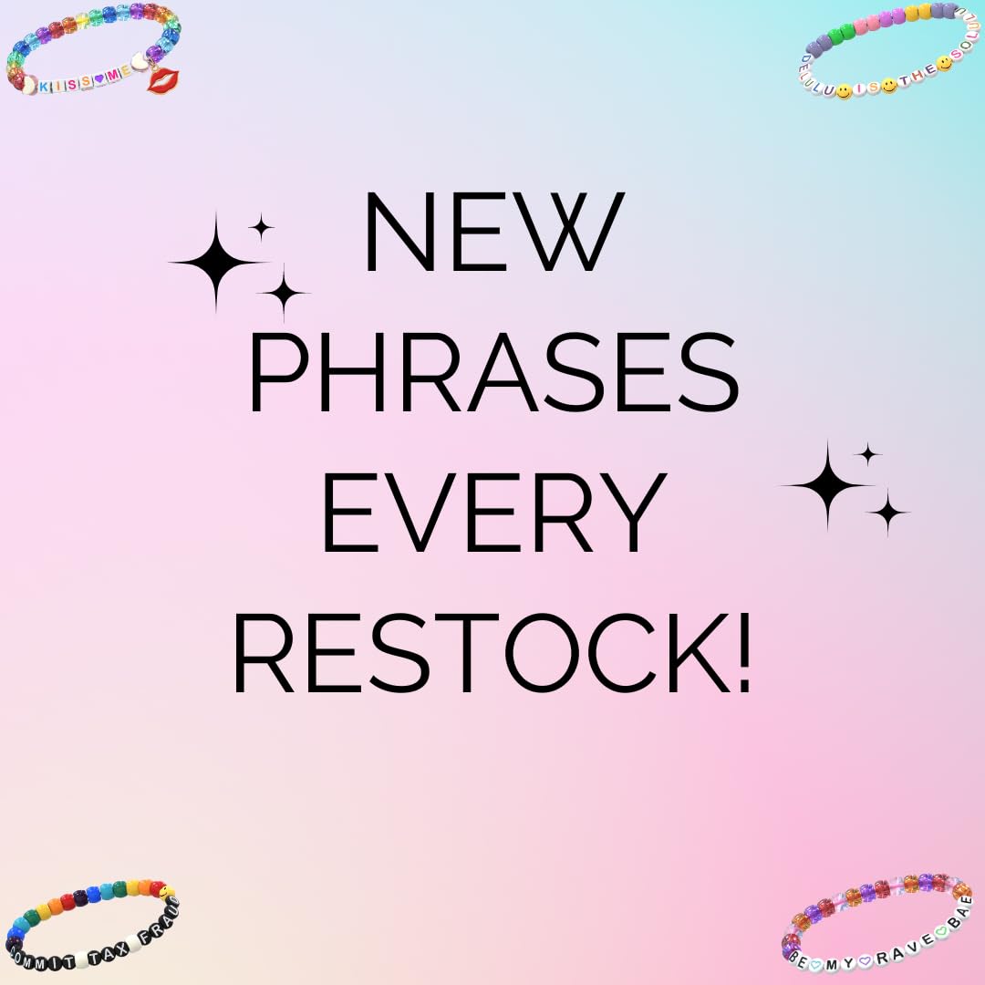 Plura Bracelets Kandi Rave (lot de 15)