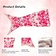 Kinder Meerjungfrauenflosse Decke 43 x 100 cm Mädchen Kleinkinder Kinder Meerjungfrauen Schlafdecke Weiche Flanell-Fleece-Kind-Meerjungfrauen-Decke Gradient Glitzernden Fischschuppen Design -Rosa