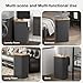 100L Laundry Hamper with Lid, Large Laundry Basket with Bamboo Handles, Clothes Hampers for Laundry with Removable Bag, Dirty Clothes Hampers for Bedroom Aesthetic, Grey