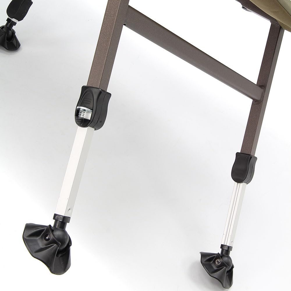 G8DS® XPR Angelstuhl gepolstert Schlammfüße verstellbar Armlehnen bequem Karpfen Angeln sitzen Chair