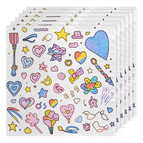Servilletas de Tela Multicolor Set de 6 50.5x50.5 cm miniatura 1