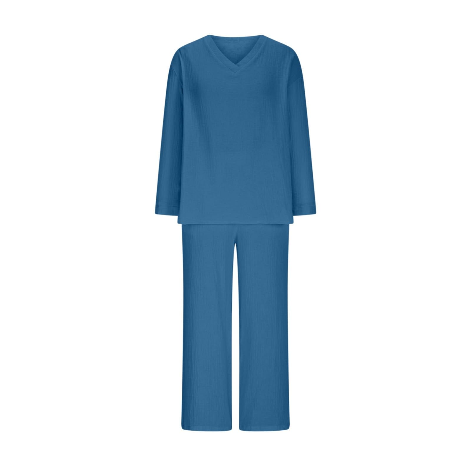 Conjunto Mujer Verano 2 Piezas Moda Traje de Ligero Chndal Ropa Descanso Respirable Playa Chndales para Salir Vacaciones Cmodoropa Mujer Primavera veranoInformal y desenfadado