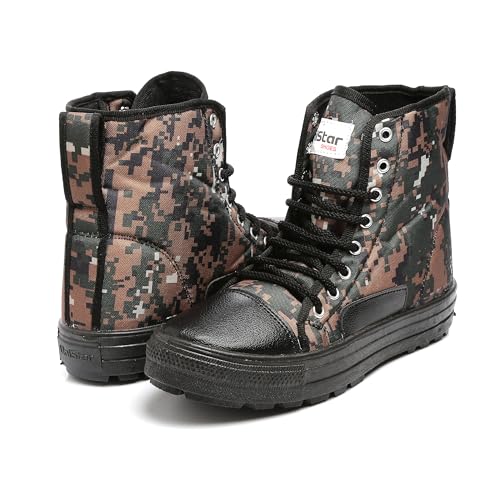 Image of Unistar High Ankle Trekking Ridding Men's Boots | Anti Skid Sole with Mild Waterproof Protection (CobraPrint - Size