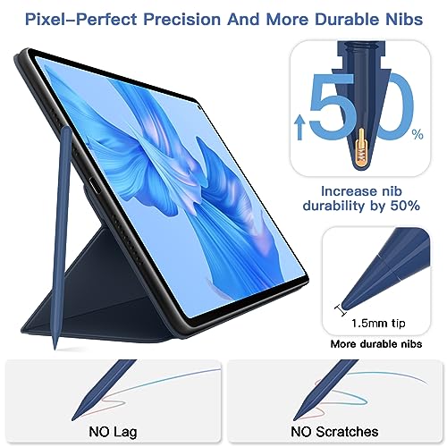 Image of iPad Pencil 2.5X Fast Charge Low Latency Pixel Perfect Precision Palm Rejection, Compatible with 2018-2025 Apple Mini 7 /6 /5th, iPad 6th-9th /10th, Pro 12.9 /11 /13 /M4, Air 3 /4 /5 /M2