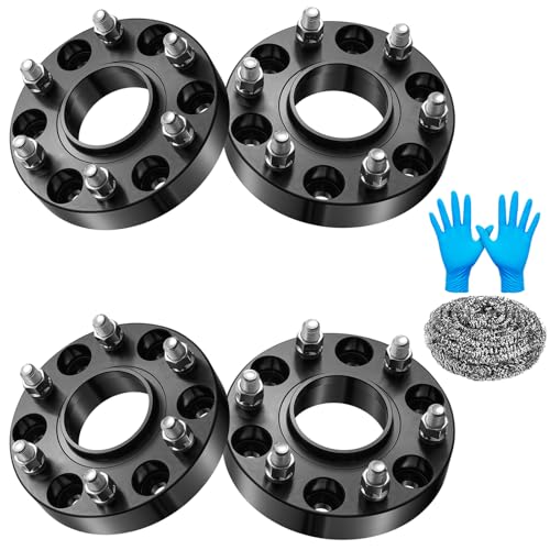 Image of 6x139.7 Wheel Spacers 1.25 inch Compatible with Chevy Avalanche Express Tahoe Suburban,78.1mm Center Bore & 6 Lug Forged 6x5.5 Wheel Adapters M14x1.5 Compatible with GMC Yukon Sierra 1500,4PCS