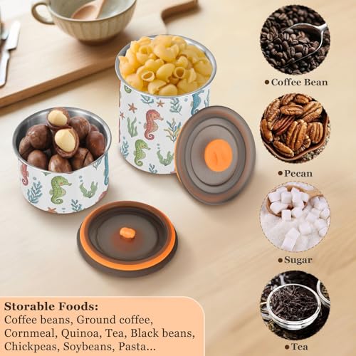 Envase hermético de acero inoxidable para café 900 ml miniatura 5