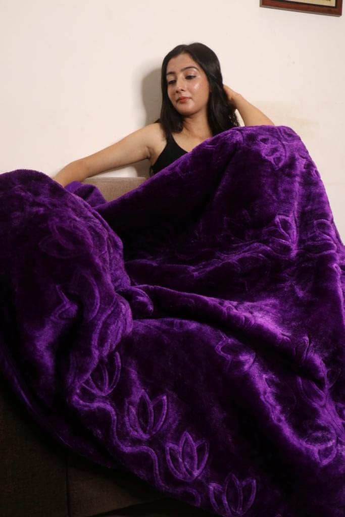 TEEJA Soft Best Quility Blanket Double Bed Mink Blanket for Heavy Winter Blanket AC Double Bed Super Soft Light Winter Blanket Travel Mink Blanket King Size (Voilet, Double Bed) (B0CKXRFYXK) Amazon Price History, Amazon Price Tracker