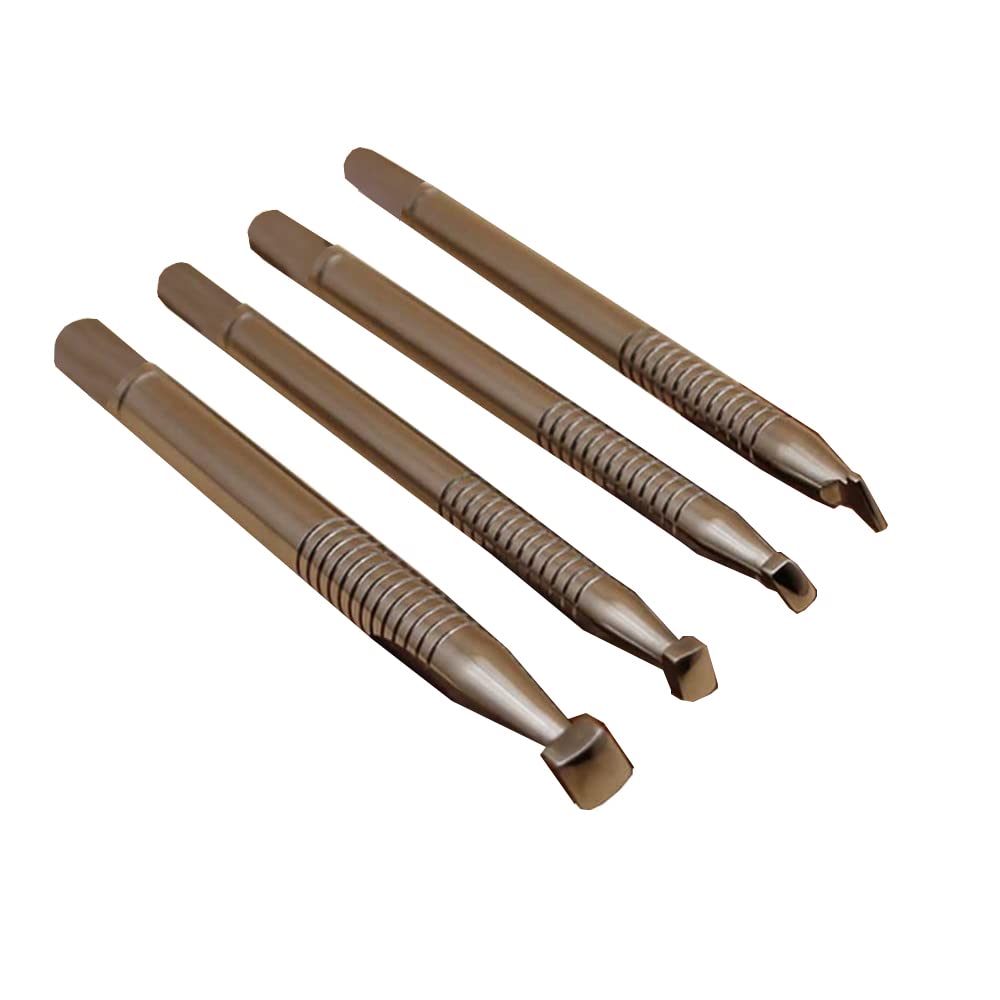 Singring Leather Stamping Tool Beveling Set 3Pcs Smooth Beveler Stamps Stainless Steel Carving DIY LeatherCrafts Kit