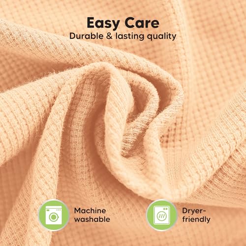 Image of 3-Pack Organic Swaddles for Newborns, Baby Swaddles 0-3 Months (Salmon) | Newborn Swaddle Sleep Sacks, Soft Cotton, Infant, Baby Swaddle Wraps, Girls, Boys, Large Hook & Loop Closure