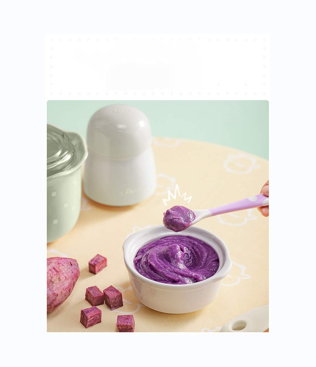 Suplemento Creativa Oso Alimentación Alimentación Infantil Bebé Alimentación Máquina Multifunción Automático Pequeña Máquina De Picar Carne Stir Puré De Frutas Grinder (Color : Green)