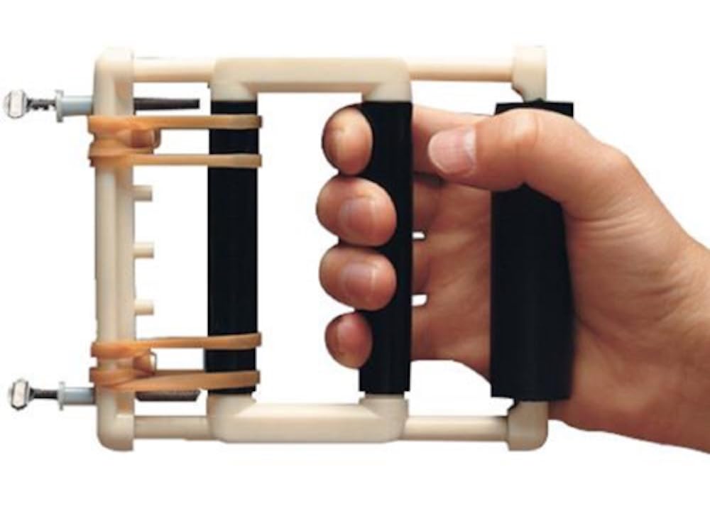 Mobility Choices Deluxe Hand Exerciser - Physical Therapy Hand Exerciser - Hand Strengthener - Beige - Metal & Rubber