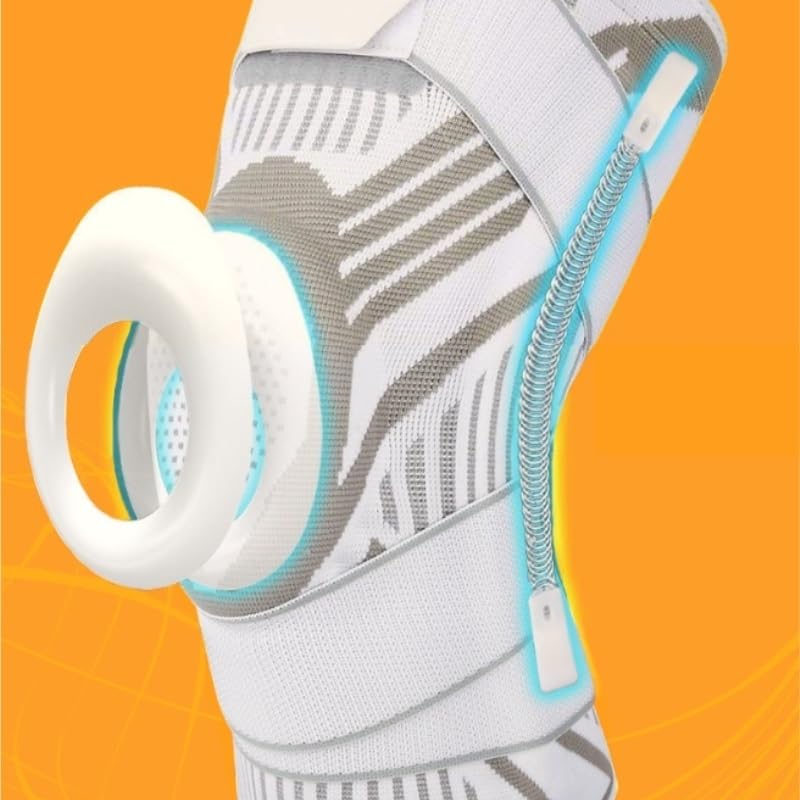 Exercise, protection Sports Anti-collision Kneepads Cycling Protection Equipment Breathable Knees for Fitness, cycling, running, playing football(Gray,Large)