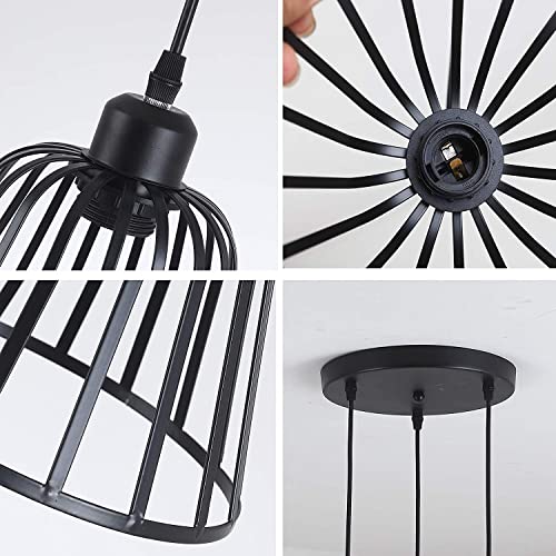 Lámpara colgante E27 de 3 luces para salones oscuros que necesitan calidez 2