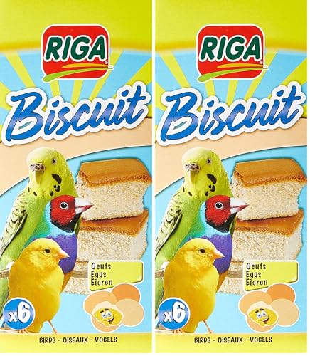 Riga Galletas con Huevo para pájaros, 65 g (Paquete de 2)