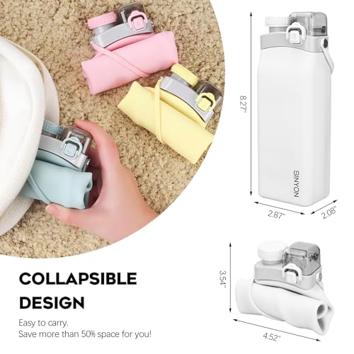 Collapsible-Water-Bottles-20oz-Silicone-Reusable-Water-Bottle-with-Straw-and-Strap-Leakproof-Foldable-Sports-Water-Bottle-for-Travel-Camping-Running-Hiking-Gym-BPA-Free