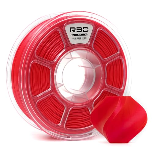R3D PLA 3D Filament 1.75mm, 0-370 mm/s High-Speed Printing, Dimensional Accuracy +/- 0.02mm, 1KG (2.2lbs) Clear Plastic 